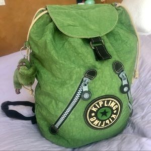KIPLING BACKPACK adorable great condition green